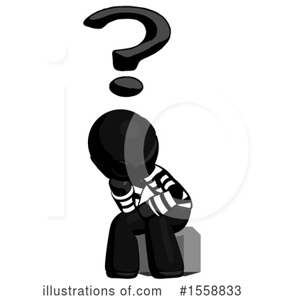 Royalty-Free (RF) Black Design Mascot Clipart Illustration by Leo Blanchette - Stock Sample #1558833