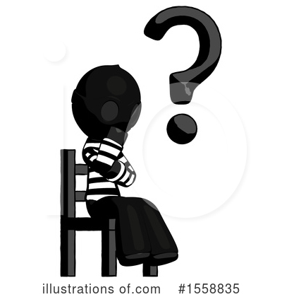 Royalty-Free (RF) Black Design Mascot Clipart Illustration by Leo Blanchette - Stock Sample #1558835