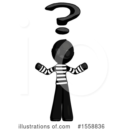 Royalty-Free (RF) Black Design Mascot Clipart Illustration by Leo Blanchette - Stock Sample #1558836