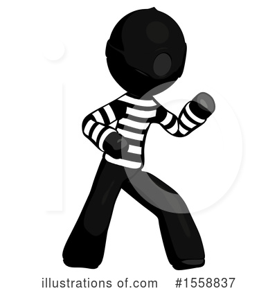 Royalty-Free (RF) Black Design Mascot Clipart Illustration by Leo Blanchette - Stock Sample #1558837