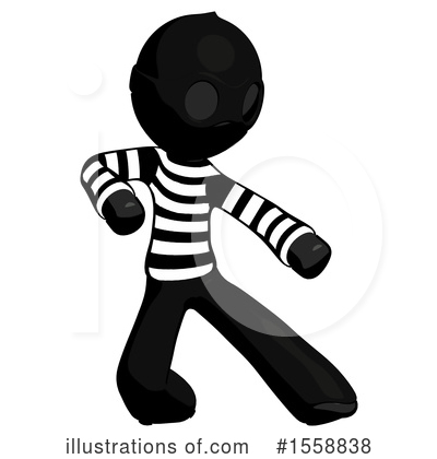 Royalty-Free (RF) Black Design Mascot Clipart Illustration by Leo Blanchette - Stock Sample #1558838