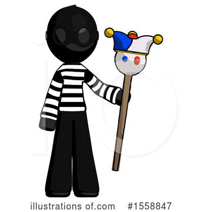 Royalty-Free (RF) Black Design Mascot Clipart Illustration by Leo Blanchette - Stock Sample #1558847