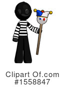 Black Design Mascot Clipart #1558847 by Leo Blanchette