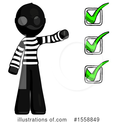 Royalty-Free (RF) Black Design Mascot Clipart Illustration by Leo Blanchette - Stock Sample #1558849