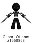 Black Design Mascot Clipart #1558853 by Leo Blanchette
