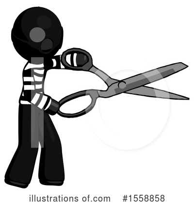 Royalty-Free (RF) Black Design Mascot Clipart Illustration by Leo Blanchette - Stock Sample #1558858
