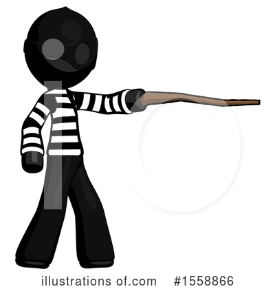 Royalty-Free (RF) Black Design Mascot Clipart Illustration by Leo Blanchette - Stock Sample #1558866