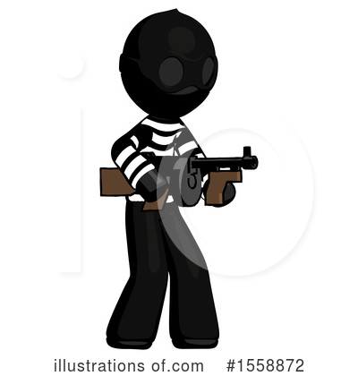 Royalty-Free (RF) Black Design Mascot Clipart Illustration by Leo Blanchette - Stock Sample #1558872
