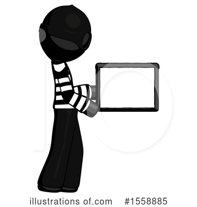 Royalty-Free (RF) Black Design Mascot Clipart Illustration by Leo Blanchette - Stock Sample #1558885