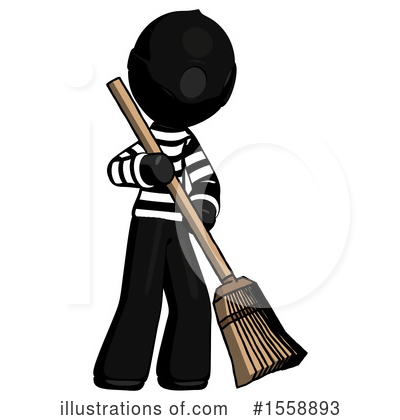 Royalty-Free (RF) Black Design Mascot Clipart Illustration by Leo Blanchette - Stock Sample #1558893