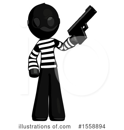 Royalty-Free (RF) Black Design Mascot Clipart Illustration by Leo Blanchette - Stock Sample #1558894