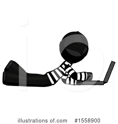 Royalty-Free (RF) Black Design Mascot Clipart Illustration by Leo Blanchette - Stock Sample #1558900