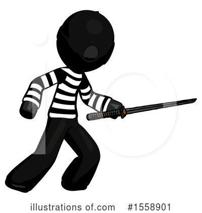 Royalty-Free (RF) Black Design Mascot Clipart Illustration by Leo Blanchette - Stock Sample #1558901