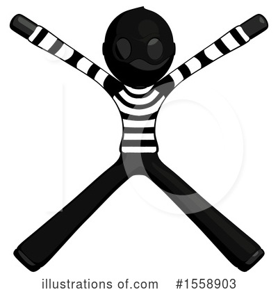 Royalty-Free (RF) Black Design Mascot Clipart Illustration by Leo Blanchette - Stock Sample #1558903