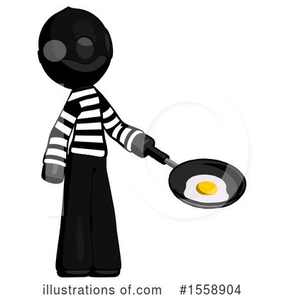 Royalty-Free (RF) Black Design Mascot Clipart Illustration by Leo Blanchette - Stock Sample #1558904