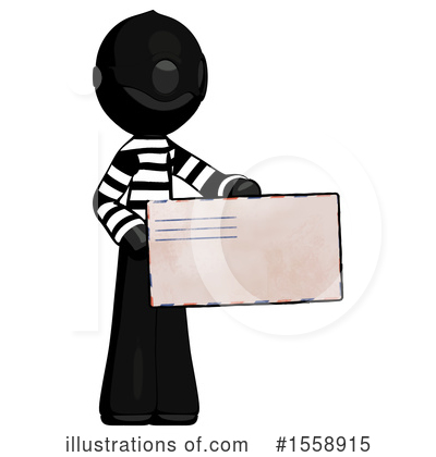 Royalty-Free (RF) Black Design Mascot Clipart Illustration by Leo Blanchette - Stock Sample #1558915