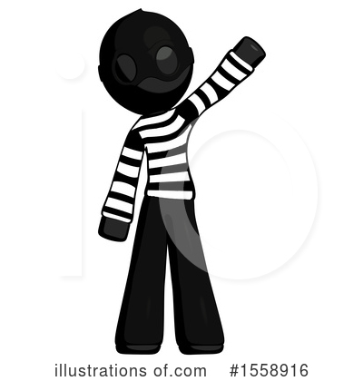Royalty-Free (RF) Black Design Mascot Clipart Illustration by Leo Blanchette - Stock Sample #1558916