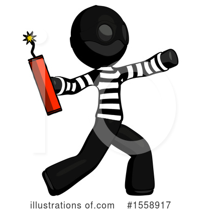 Royalty-Free (RF) Black Design Mascot Clipart Illustration by Leo Blanchette - Stock Sample #1558917