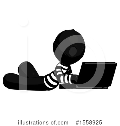 Royalty-Free (RF) Black Design Mascot Clipart Illustration by Leo Blanchette - Stock Sample #1558925