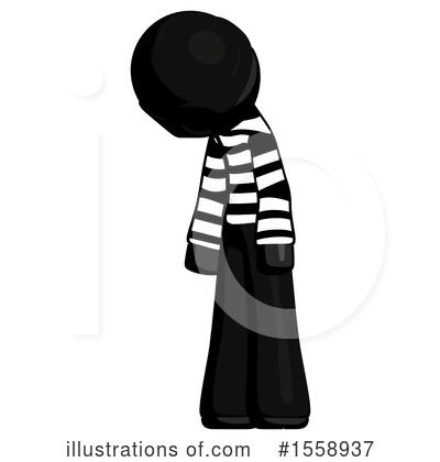 Royalty-Free (RF) Black Design Mascot Clipart Illustration by Leo Blanchette - Stock Sample #1558937
