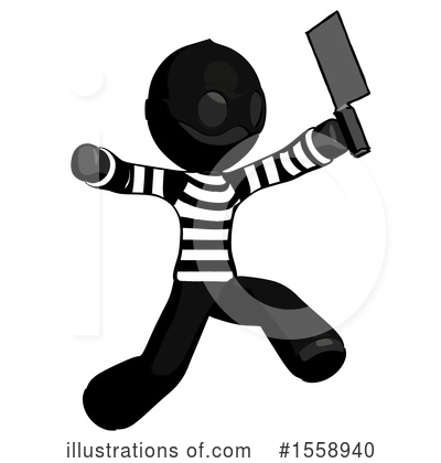 Royalty-Free (RF) Black Design Mascot Clipart Illustration by Leo Blanchette - Stock Sample #1558940