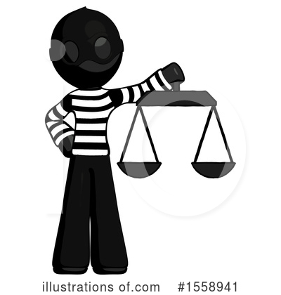 Royalty-Free (RF) Black Design Mascot Clipart Illustration by Leo Blanchette - Stock Sample #1558941
