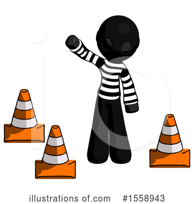 Royalty-Free (RF) Black Design Mascot Clipart Illustration by Leo Blanchette - Stock Sample #1558943