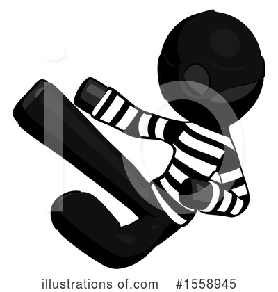 Royalty-Free (RF) Black Design Mascot Clipart Illustration by Leo Blanchette - Stock Sample #1558945