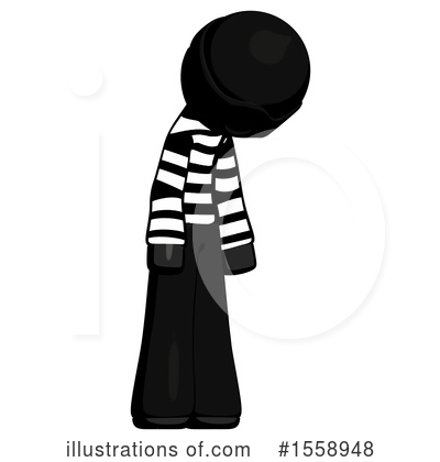 Royalty-Free (RF) Black Design Mascot Clipart Illustration by Leo Blanchette - Stock Sample #1558948