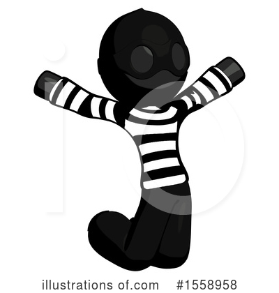 Royalty-Free (RF) Black Design Mascot Clipart Illustration by Leo Blanchette - Stock Sample #1558958