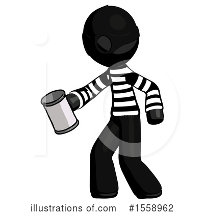 Royalty-Free (RF) Black Design Mascot Clipart Illustration by Leo Blanchette - Stock Sample #1558962