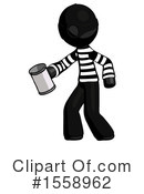 Black Design Mascot Clipart #1558962 by Leo Blanchette