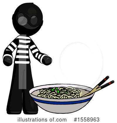 Royalty-Free (RF) Black Design Mascot Clipart Illustration by Leo Blanchette - Stock Sample #1558963