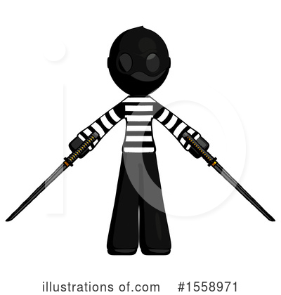 Royalty-Free (RF) Black Design Mascot Clipart Illustration by Leo Blanchette - Stock Sample #1558971