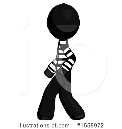 Royalty-Free (RF) Black Design Mascot Clipart Illustration by Leo Blanchette - Stock Sample #1558972