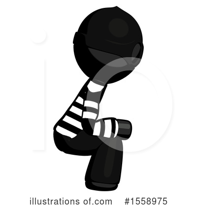 Royalty-Free (RF) Black Design Mascot Clipart Illustration by Leo Blanchette - Stock Sample #1558975