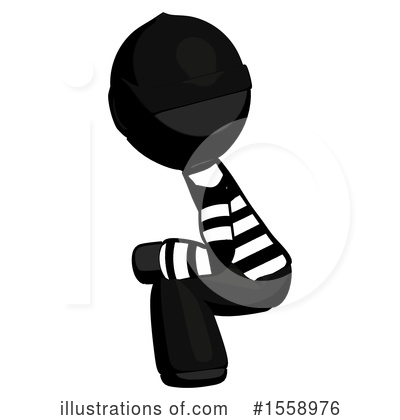 Royalty-Free (RF) Black Design Mascot Clipart Illustration by Leo Blanchette - Stock Sample #1558976