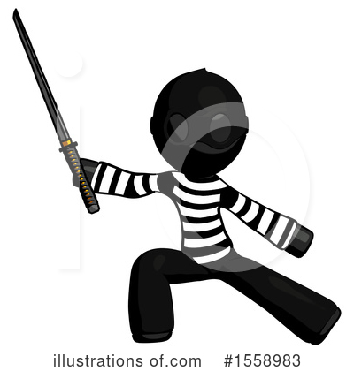 Royalty-Free (RF) Black Design Mascot Clipart Illustration by Leo Blanchette - Stock Sample #1558983