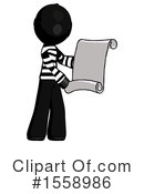 Black Design Mascot Clipart #1558986 by Leo Blanchette