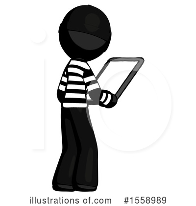 Royalty-Free (RF) Black Design Mascot Clipart Illustration by Leo Blanchette - Stock Sample #1558989