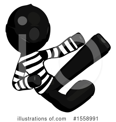 Royalty-Free (RF) Black Design Mascot Clipart Illustration by Leo Blanchette - Stock Sample #1558991