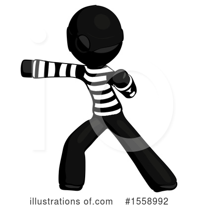 Royalty-Free (RF) Black Design Mascot Clipart Illustration by Leo Blanchette - Stock Sample #1558992