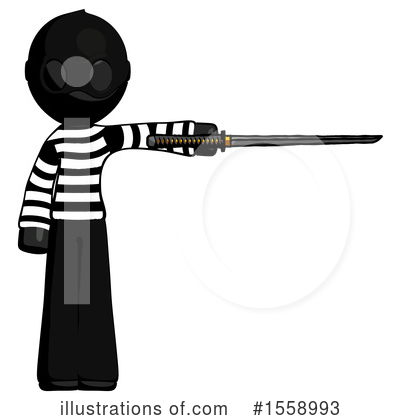 Royalty-Free (RF) Black Design Mascot Clipart Illustration by Leo Blanchette - Stock Sample #1558993