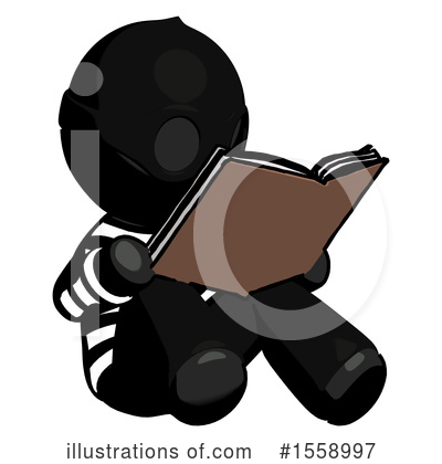 Royalty-Free (RF) Black Design Mascot Clipart Illustration by Leo Blanchette - Stock Sample #1558997
