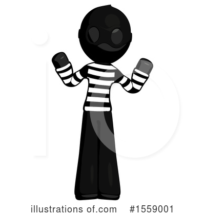 Royalty-Free (RF) Black Design Mascot Clipart Illustration by Leo Blanchette - Stock Sample #1559001