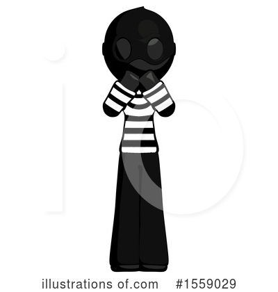 Royalty-Free (RF) Black Design Mascot Clipart Illustration by Leo Blanchette - Stock Sample #1559029