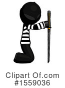Black Design Mascot Clipart #1559036 by Leo Blanchette