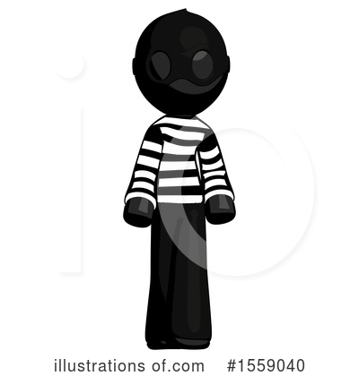 Royalty-Free (RF) Black Design Mascot Clipart Illustration by Leo Blanchette - Stock Sample #1559040