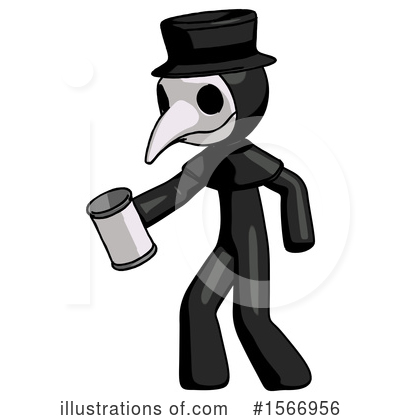 Royalty-Free (RF) Black Design Mascot Clipart Illustration by Leo Blanchette - Stock Sample #1566956