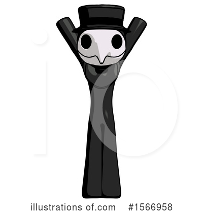 Royalty-Free (RF) Black Design Mascot Clipart Illustration by Leo Blanchette - Stock Sample #1566958